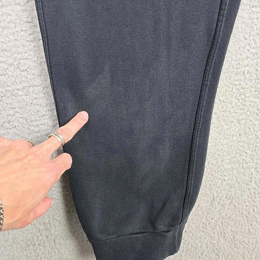 Nike Sweatpants Mens Size XXL Black Joggers White Swoosh Cozy Casual Logo - Picture 6 of 9